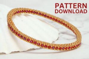 Jubilee Cubic Right Angle Weave Crystal Bangle Pattern Download