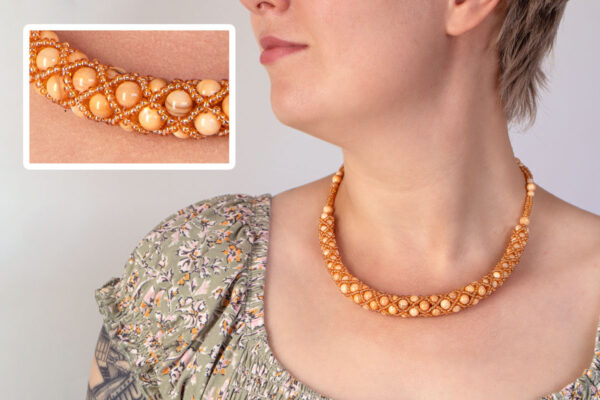 Spiced Rum Calypso Beaded Shell Necklace Kit
