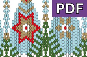 Stars and Pines Bauble Beading Pattern Download