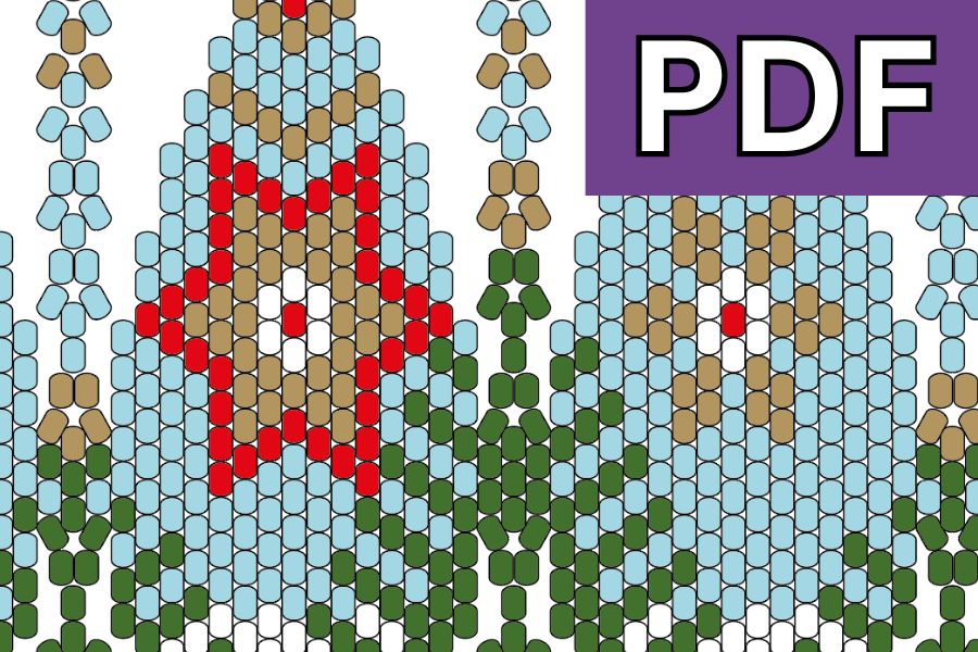 Stars and Pines Bauble Beading Pattern Download
