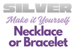 SILVER FINDINGS - Make It Yourself Necklace or Bracelet Kit