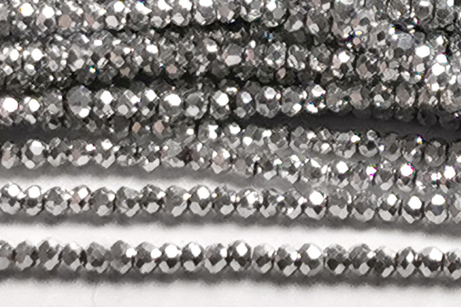 Metallic Silver Size 11/0 Micro Crystals