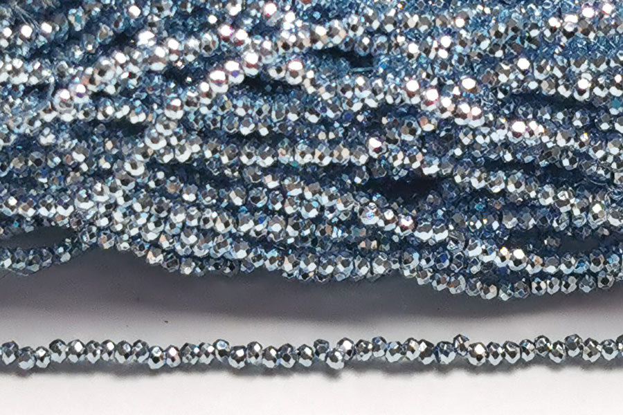 Metallic Pale Silver Moon Size 11/0 Micro Crystals