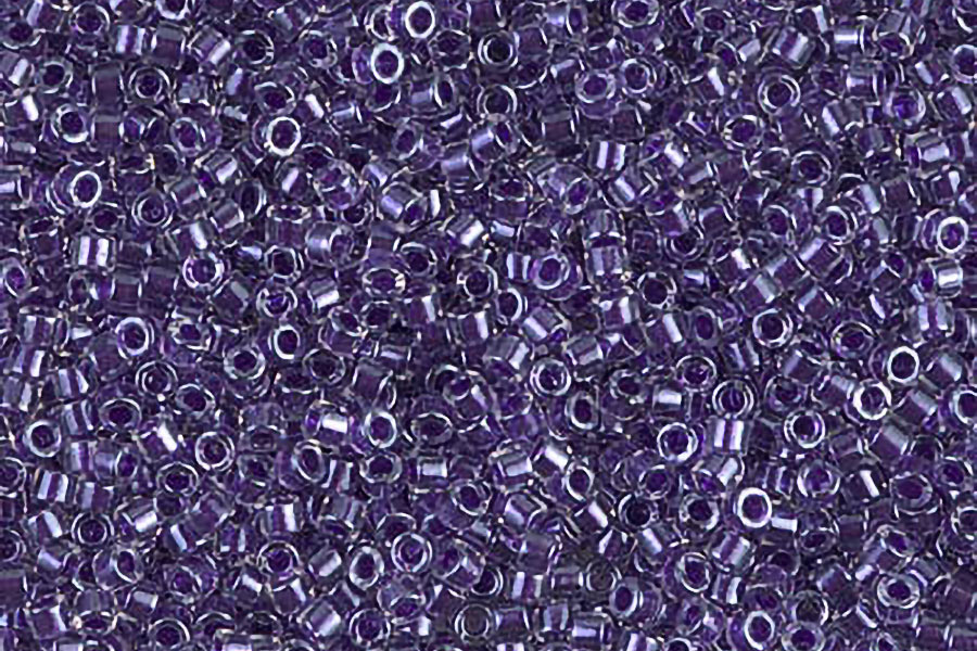 Sparkling Violet Lined Crystal Delica Beads