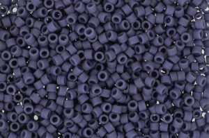 Matte Opaque Steel Blue Delica Beads
