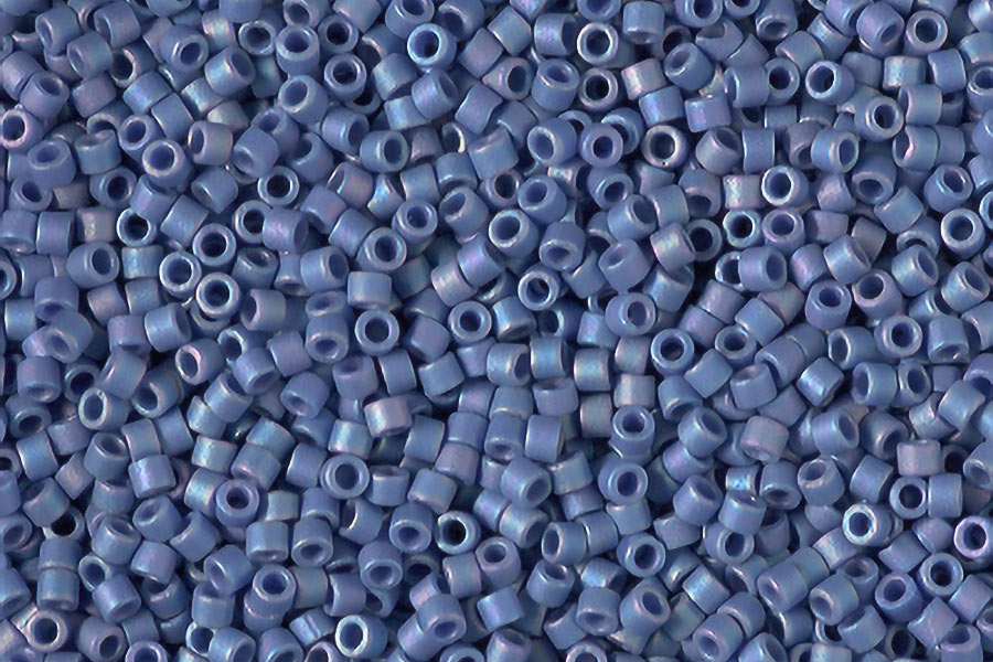 Matte Opaque Glazed Bayberry AB Delica Beads
