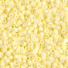 Matte Opaque Pale Yellow Delica Beads
