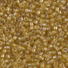 Sparkling Light Topaz Lined Topaz Delica Beads