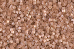 Dyed Cinnamon Silk Satin Delica Beads