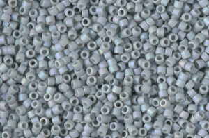 Matte Opaque Glazed Shark Fin AB Delica Beads