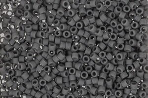 Matte Opaque Charcoal Delica Beads