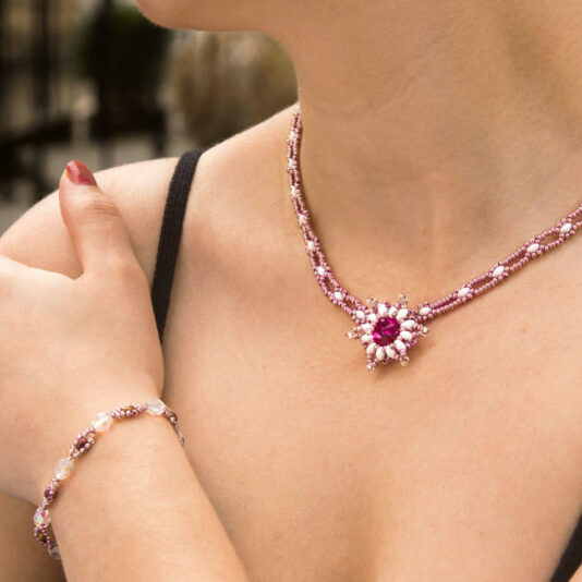 pink-necklace-and-bracelet