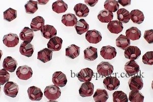 CBI315 Deep Amethyst Bi-cone  x 45