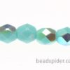 Opaque Turquoise AB Czech Glass