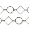 Hand made fancy chain - diamonds & circles
