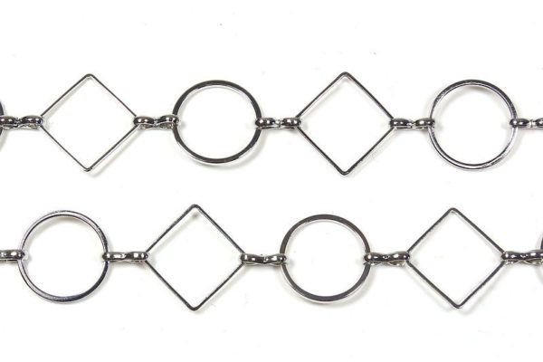 Hand made fancy chain - diamonds & circles
