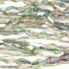 Pixie Green AB Crystal Long Bicone
