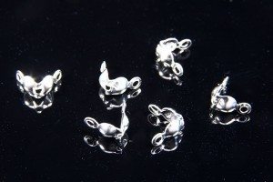 4mm Silver Calotte 3g packet