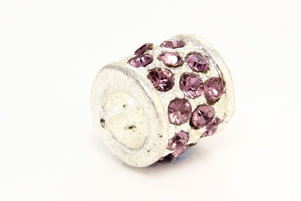 Lilac Studded Barrel with Silver Marcasite