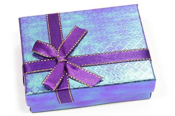 Purple Iridescent Gift Box