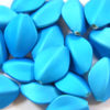 Freshwater Blue Satin Oval