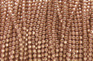 Coral Shimmer Ball Chain
