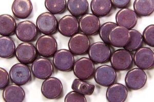Lustre Opaque Purple DiscDuo Beads
