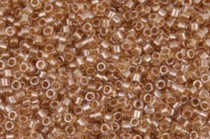Sparkling Gold Lined Crystal Delica Beads