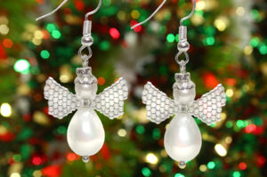 Mother of Pearl Angel Earrings Jewellery Making Kit