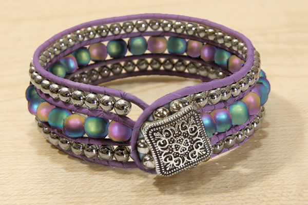 Products to Make Mauve & Rainbow Triple Cuff