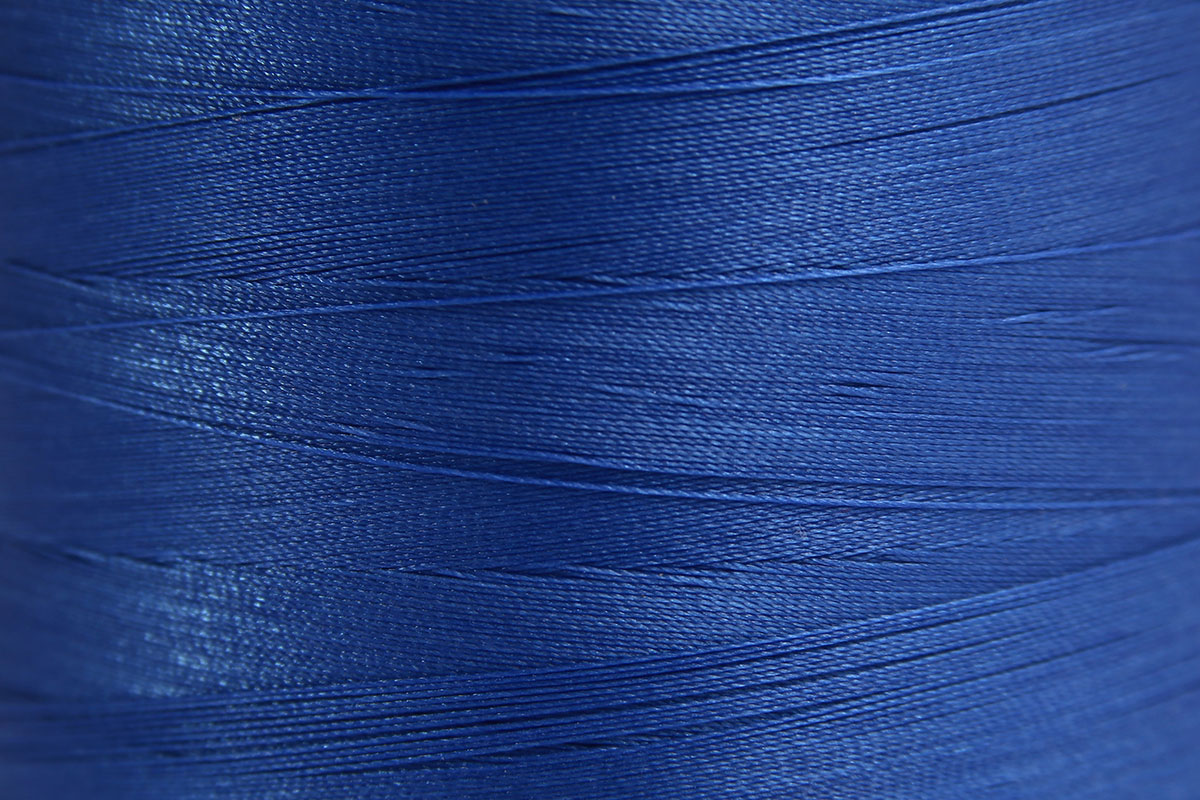 Deep Blue Spider-Lon Waxed Bead Weaving Thread and Needle
