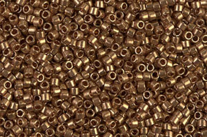 Transparent Luster Metallic Rose Gold Delica Beads