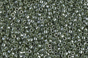Opaque Avocado Luster Delica Beads