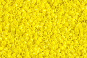 Opaque Yellow Delica Beads