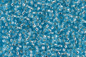 Silver Lined Aqua Miyuki 11/0 Seed Beads
