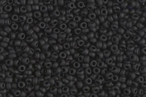Matte Black Miyuki 11/0 Seed Beads