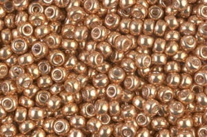 Galvanised Yellow Gold Miyuki 11/0 Seed Beads
