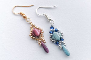 Silky Dagger Beaded Earrings Pattern Download