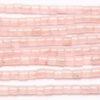 Rose Quartz 4mm Tube Semi Precious Gemstones