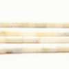 White Jasper 5x15mm Tube Semi Precious Gemstones