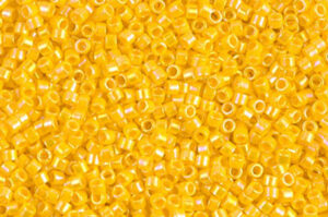 Opaque Canary AB Delica Beads