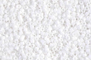 Opaque Chalk White Delica Beads