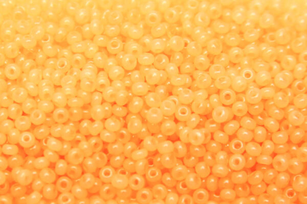 Alabaster Orange Zest Preciosa Seed Beads