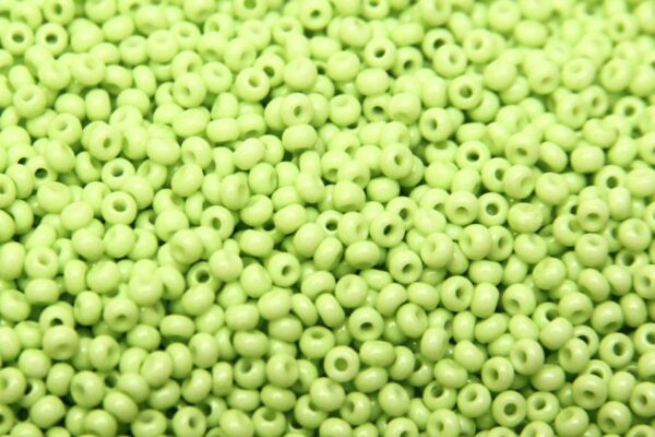 Opaque Pastel Lime Preciosa Seed Beads