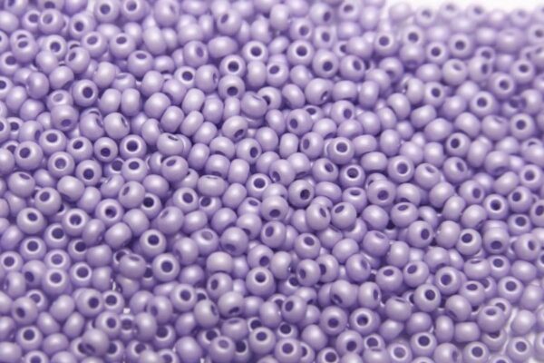 Satin Light Violet Chalk Sfinx Preciosa Seed Beads