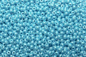 Opaque Delphinium Blue Luster Preciosa Seed Beads