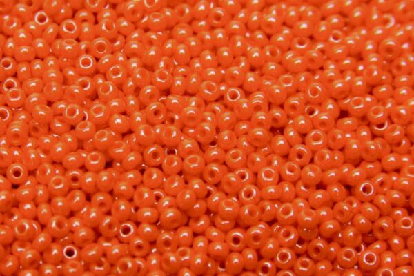 Burnt Orange Luster Preciosa Seed Beads