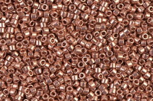 Metallic Copper Plated Delica Beads