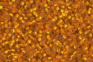 Semi Frosted Silver Lined Squash Delica Beads