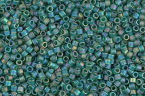 Matted Emerald AB Delica Beads